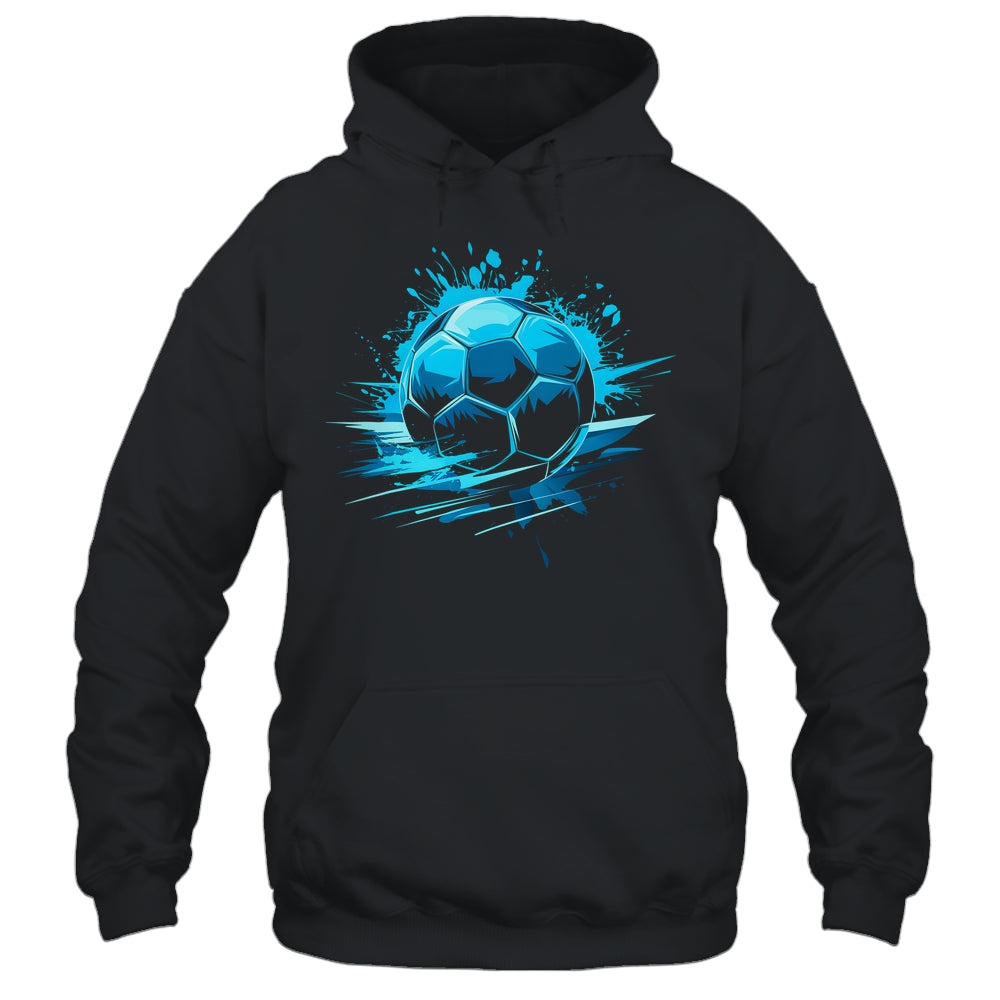 Blue Soccer Player Sport For Boys Mens Ball Soccer Girls Kids Shirt & Hoodie | siriusteestore