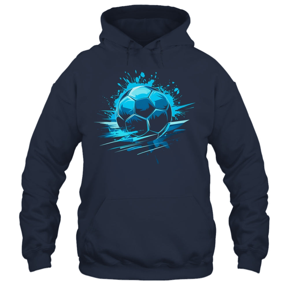 Blue Soccer Player Sport For Boys Mens Ball Soccer Girls Kids Shirt & Hoodie | siriusteestore