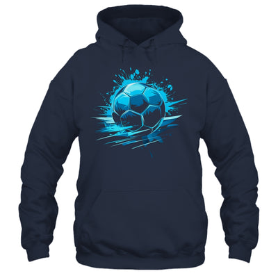 Blue Soccer Player Sport For Boys Mens Ball Soccer Girls Kids Shirt & Hoodie | siriusteestore