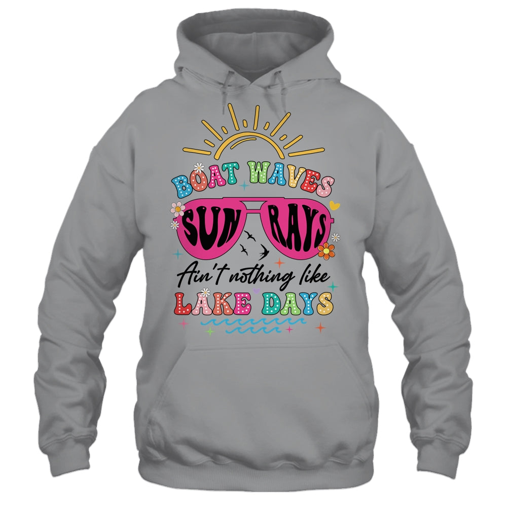 Boat Wave Sun Rays Ain't Nothing Like Lake Days Summer Shirt & Tank Top | siriusteestore