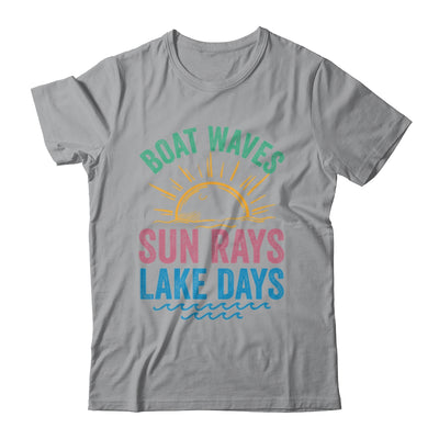 Boat Waves Sun Rays Lake Days Cute Retro 70s Summer Vacation Shirt & Tank Top | siriusteestore