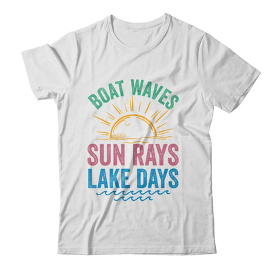 Boat Waves Sun Rays Lake Days Cute Retro 70s Summer Vacation Shirt & Tank Top | siriusteestore