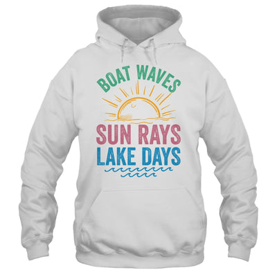 Boat Waves Sun Rays Lake Days Cute Retro 70s Summer Vacation Shirt & Tank Top | siriusteestore