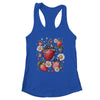 Boho 4th Of July Strawberry Patriotic Independence Day Shirt & Tank Top | siriusteestore