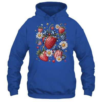 Boho 4th Of July Strawberry Patriotic Independence Day Shirt & Tank Top | siriusteestore
