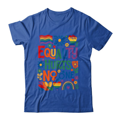 Boho Floral Equality Hurts No One Support LGBTQ Pride Month Shirt & Hoodie | siriusteestore