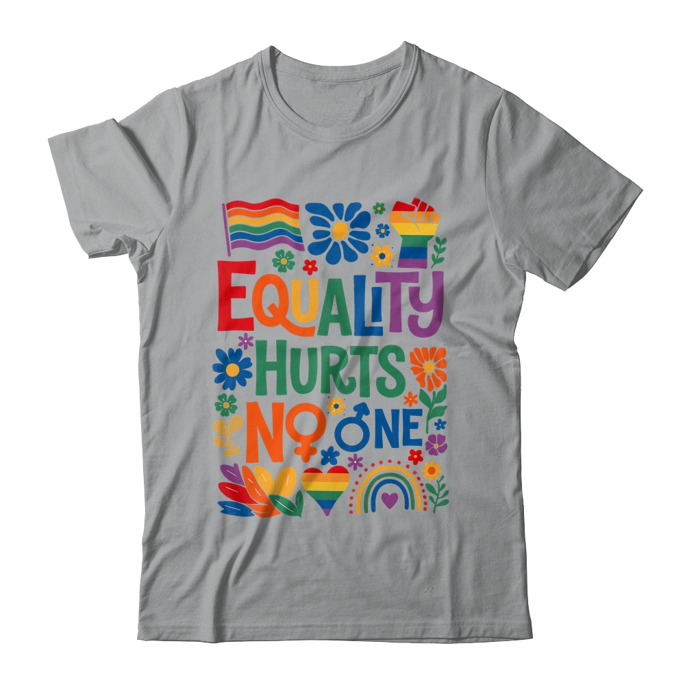 Boho Floral Equality Hurts No One Support LGBTQ Pride Month Shirt & Hoodie | siriusteestore