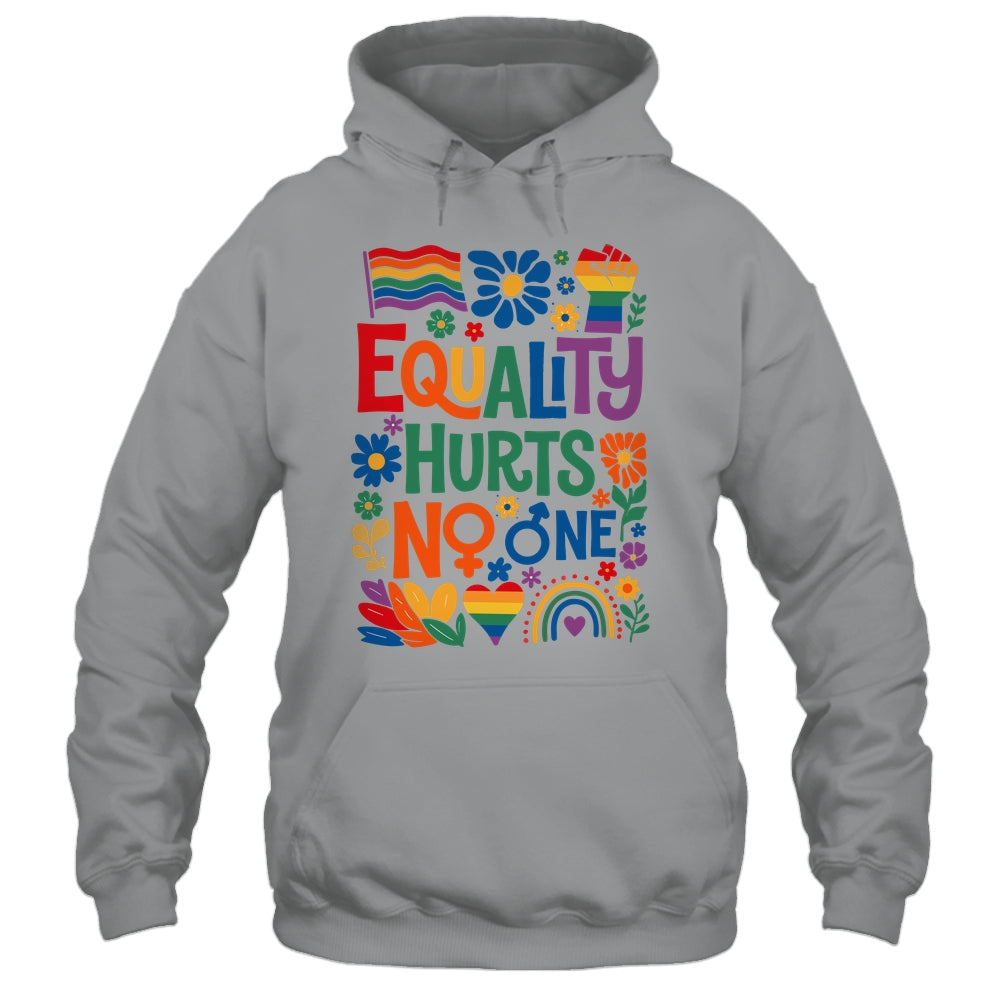 Boho Floral Equality Hurts No One Support LGBTQ Pride Month Shirt & Hoodie | siriusteestore