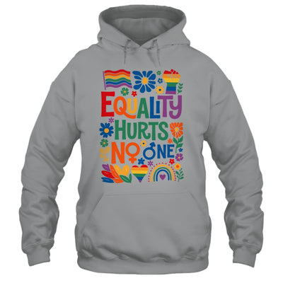 Boho Floral Equality Hurts No One Support LGBTQ Pride Month Shirt & Hoodie | siriusteestore