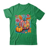 Boho Floral Fall Autumn Vibes Season Pink Pumpkin Girls Shirt & Sweatshirt | siriusteestore