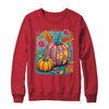 Boho Floral Fall Autumn Vibes Season Pink Pumpkin Girls Shirt & Sweatshirt | siriusteestore