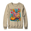 Boho Floral Fall Autumn Vibes Season Pink Pumpkin Girls Shirt & Sweatshirt | siriusteestore