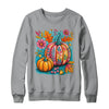 Boho Floral Fall Autumn Vibes Season Pink Pumpkin Girls Shirt & Sweatshirt | siriusteestore
