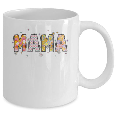 Boho Floral Mama Mothers Day Funny Mom Adjectives Abstract Mug | siriusteestore