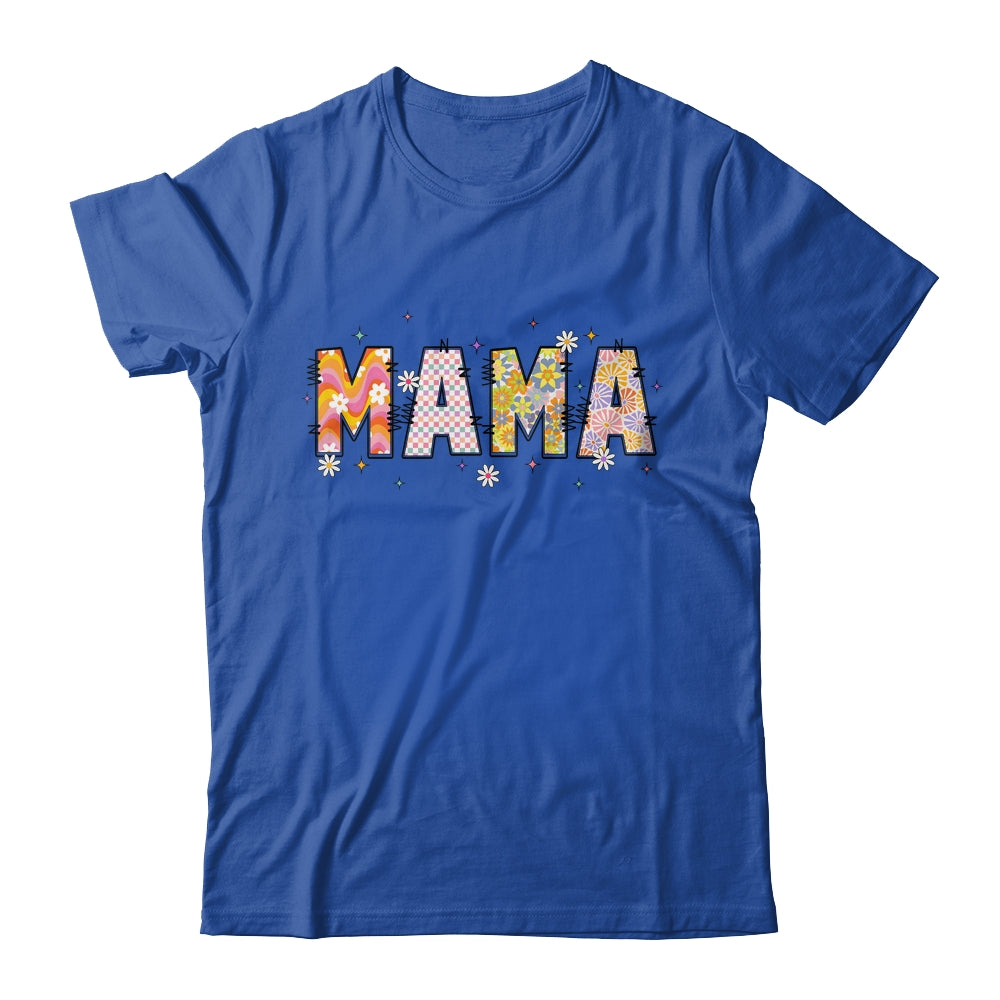 Boho Floral Mama Mothers Day Funny Mom Adjectives Abstract Shirt & Tank Top | siriusteestore