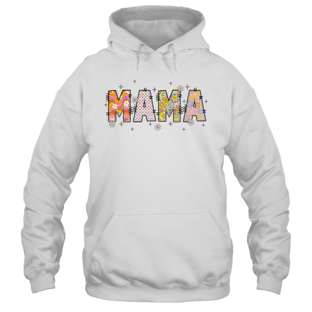 Boho Floral Mama Mothers Day Funny Mom Adjectives Abstract Shirt & Tank Top | siriusteestore