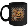 Boho Floral Pumpkin Halloween Thanksgiving Autumn Fall Mug | siriusteestore