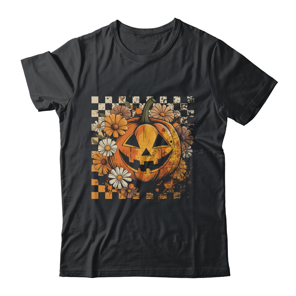 Boho Floral Pumpkin Halloween Thanksgiving Autumn Fall Shirt & Hoodie | siriusteestore