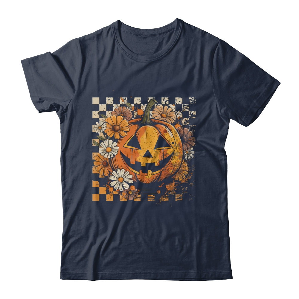 Boho Floral Pumpkin Halloween Thanksgiving Autumn Fall Shirt & Hoodie | siriusteestore