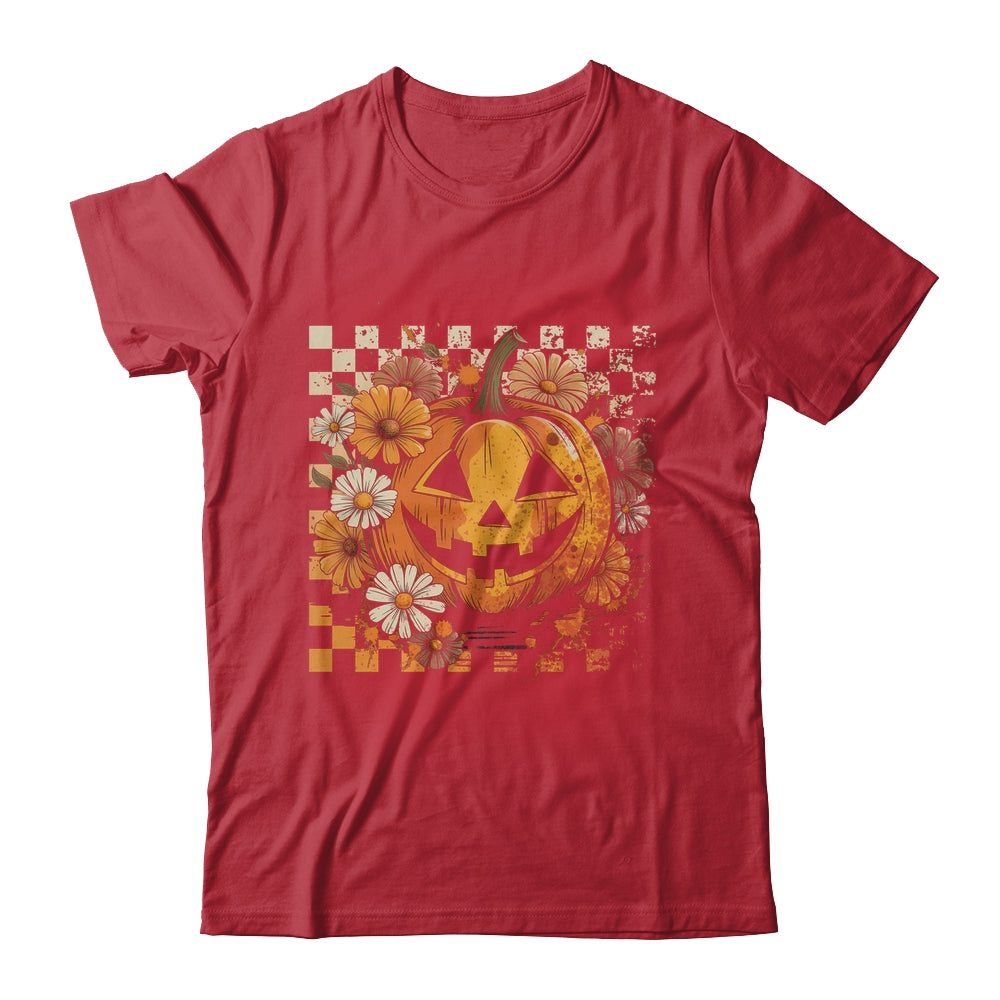 Boho Floral Pumpkin Halloween Thanksgiving Autumn Fall Shirt & Hoodie | siriusteestore