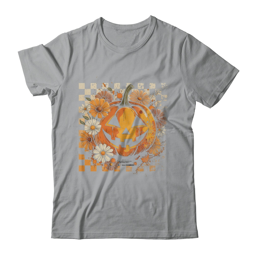 Boho Floral Pumpkin Halloween Thanksgiving Autumn Fall Shirt & Hoodie | siriusteestore