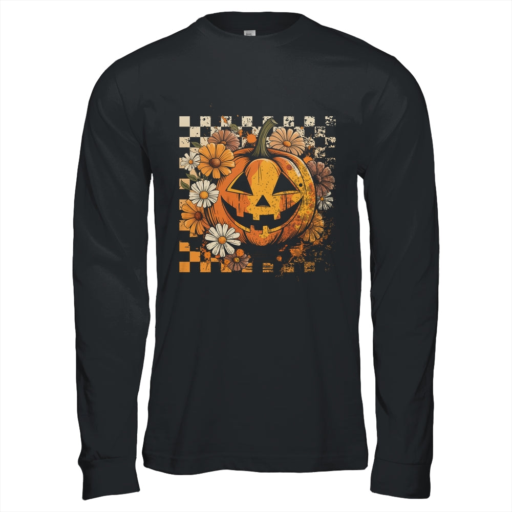 Boho Floral Pumpkin Halloween Thanksgiving Autumn Fall Shirt & Hoodie | siriusteestore