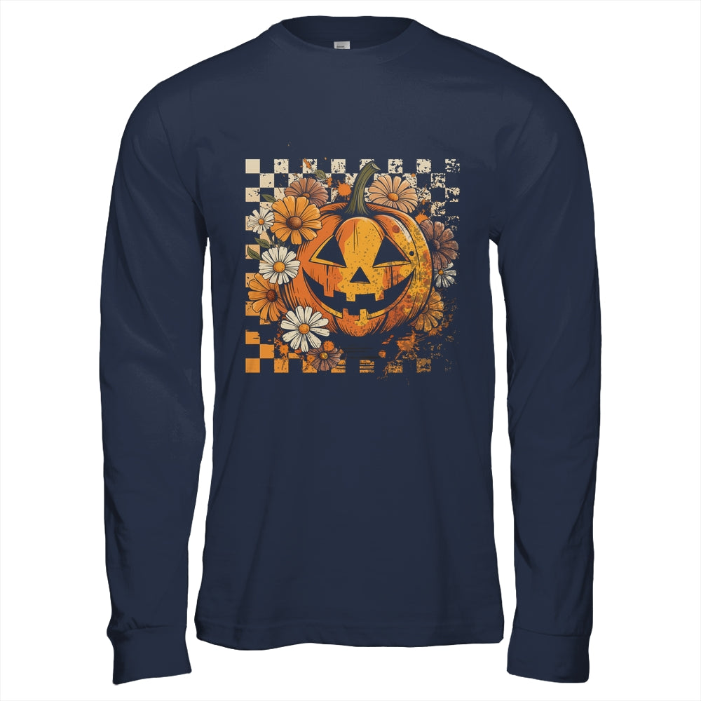 Boho Floral Pumpkin Halloween Thanksgiving Autumn Fall Shirt & Hoodie | siriusteestore