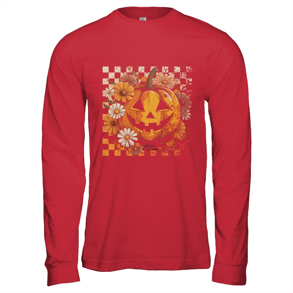 Boho Floral Pumpkin Halloween Thanksgiving Autumn Fall Shirt & Hoodie | siriusteestore