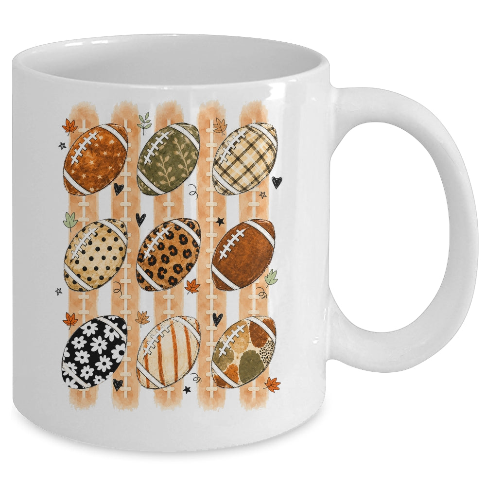 Boho Football Fall Preppy Pumpkin Cute Coquette Autumn Women Mug | siriusteestore