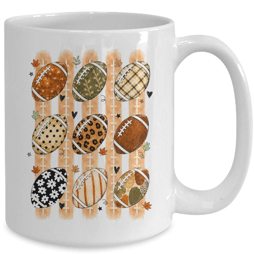 Boho Football Fall Preppy Pumpkin Cute Coquette Autumn Women Mug | siriusteestore