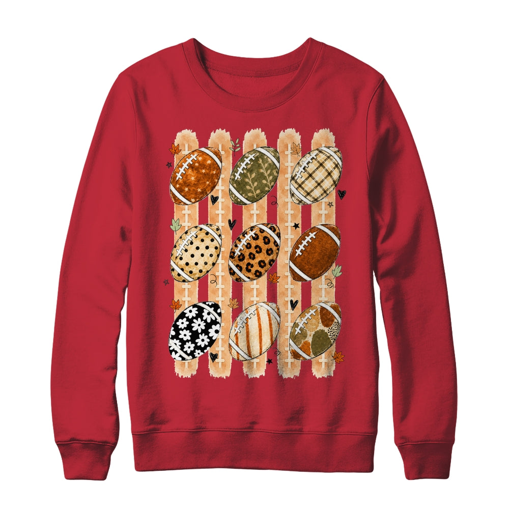 Boho Football Fall Preppy Pumpkin Cute Coquette Autumn Women Shirt & Sweatshirt | siriusteestore