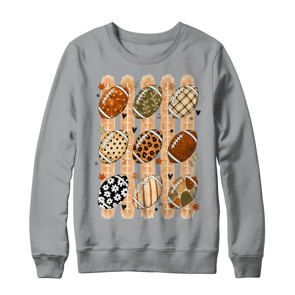 Boho Football Fall Preppy Pumpkin Cute Coquette Autumn Women Shirt & Sweatshirt | siriusteestore