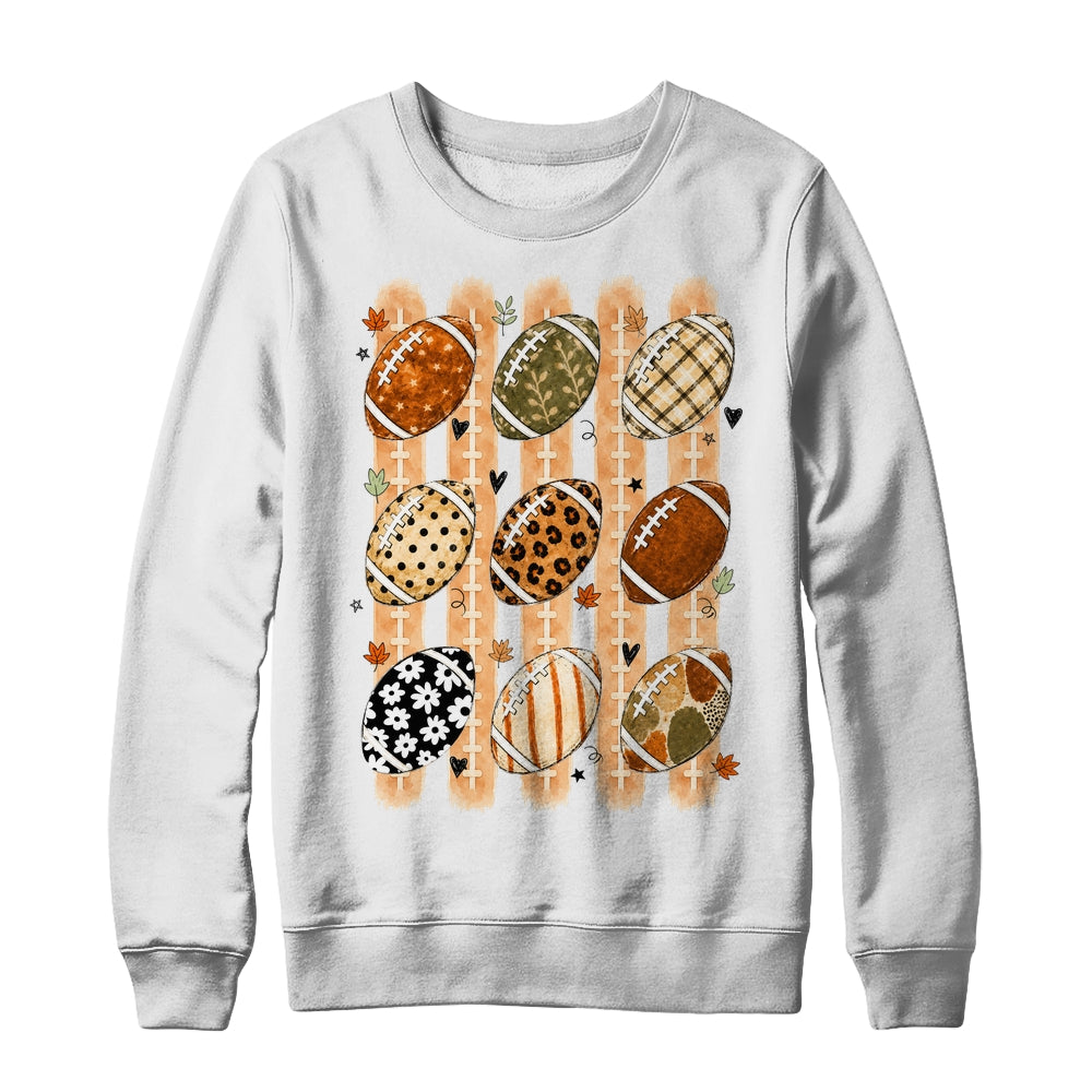 Boho Football Fall Preppy Pumpkin Cute Coquette Autumn Women Shirt & Sweatshirt | siriusteestore