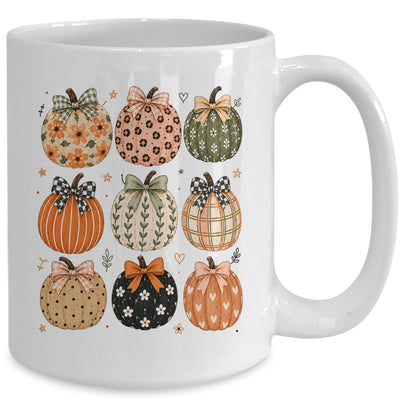 Boho Pumpkin Preppy Fall Cute Coquette Autumn Thanksgiving Mug | siriusteestore
