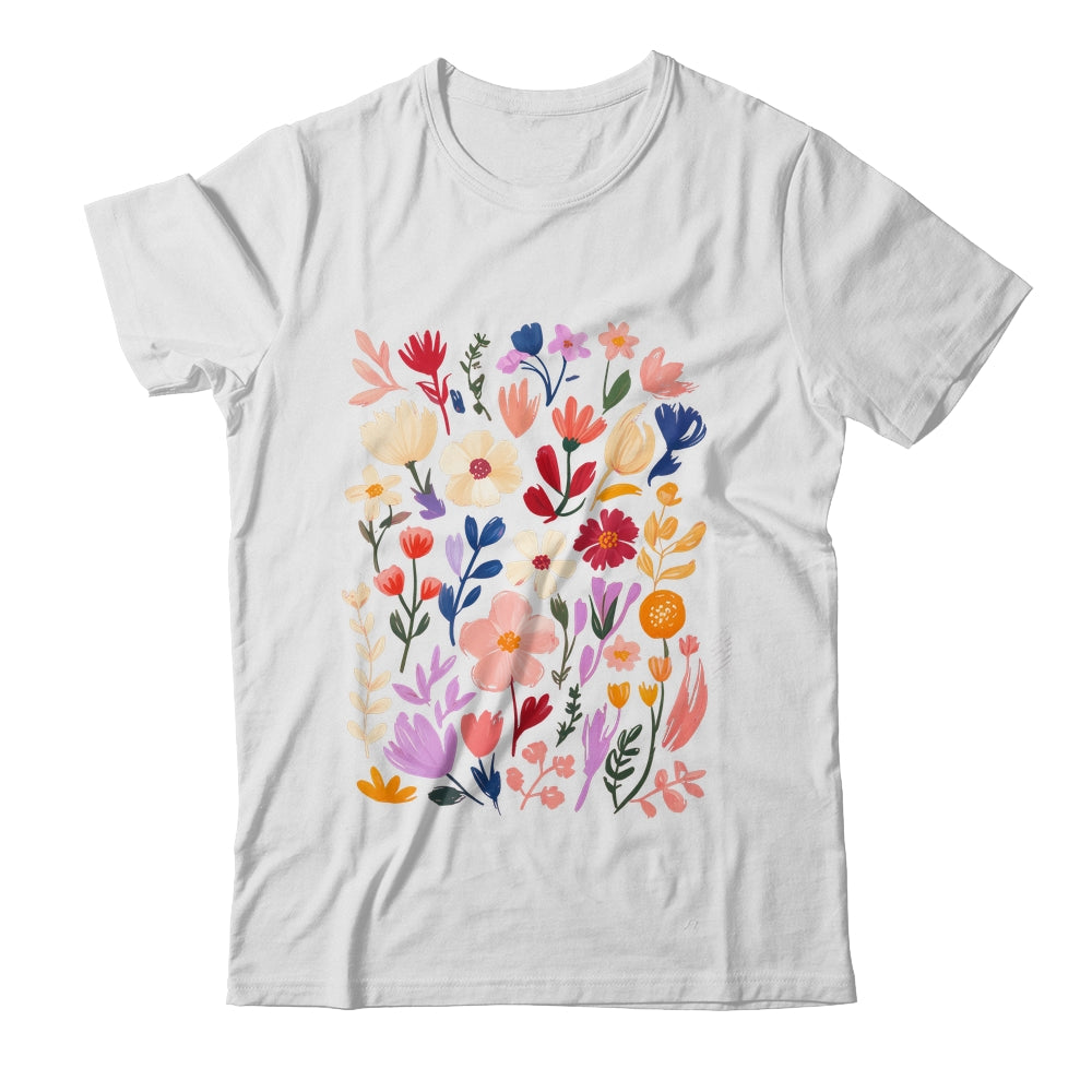 Boho Wildflowers Cottagecore Vintage Floral Botanical Garden Shirt & Tank Top | siriusteestore