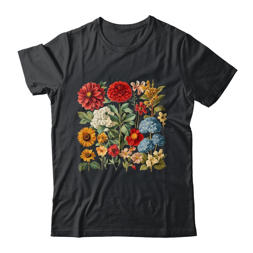 Boho Wildflowers Graphic Cottagecore Plant Vintage Floral Shirt & Tank Top | siriusteestore