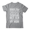 Bonus Dad From Daughter Son Wife Funny Fathers Day Step Dad Shirt & Hoodie | siriusteestore