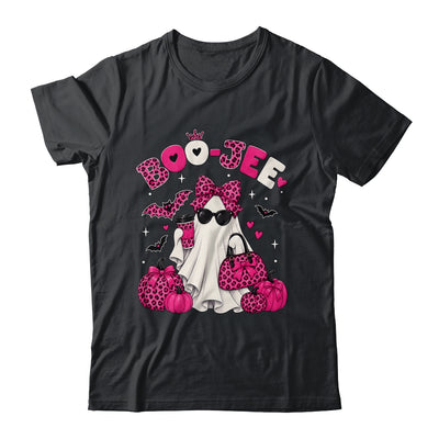 Boo-Jee Cute Ghost Halloween Leopard Bow Spooky Season Shirt & Sweatshirt | siriusteestore