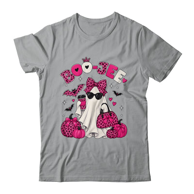 Boo-Jee Cute Ghost Halloween Leopard Bow Spooky Season Shirt & Sweatshirt | siriusteestore