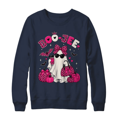 Boo-Jee Cute Ghost Halloween Leopard Bow Spooky Season Shirt & Sweatshirt | siriusteestore