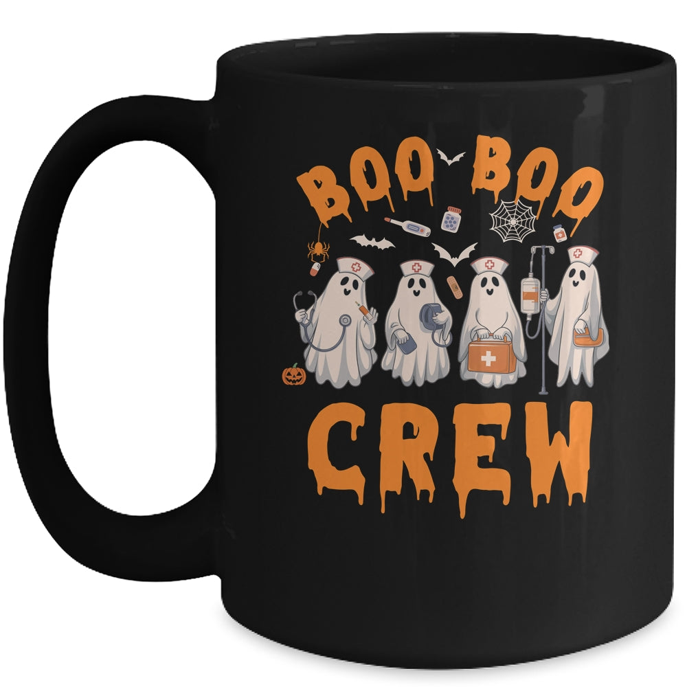 Boo Boo Crew Nurse Ghost Funny Halloween Costume Matching Mug | siriusteestore