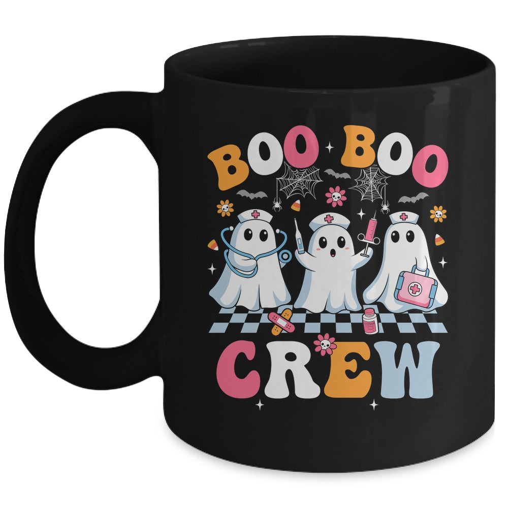 Boo Boo Crew Spooky Nurse Ghost Nursing Halloween Nurse Mug | siriusteestore