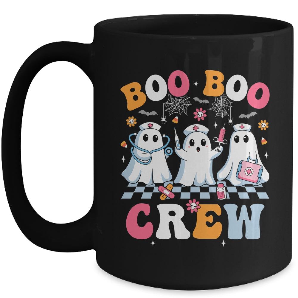 Boo Boo Crew Spooky Nurse Ghost Nursing Halloween Nurse Mug | siriusteestore