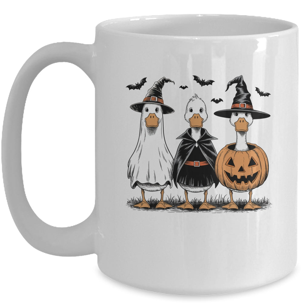 Boo Ghost Goose Halloween Goose Halloween Witch Pumpkin Mug | siriusteestore