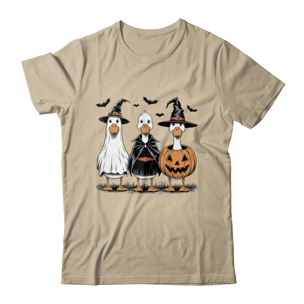 Boo Ghost Goose Halloween Goose Halloween Witch Pumpkin Shirt & Hoodie | siriusteestore