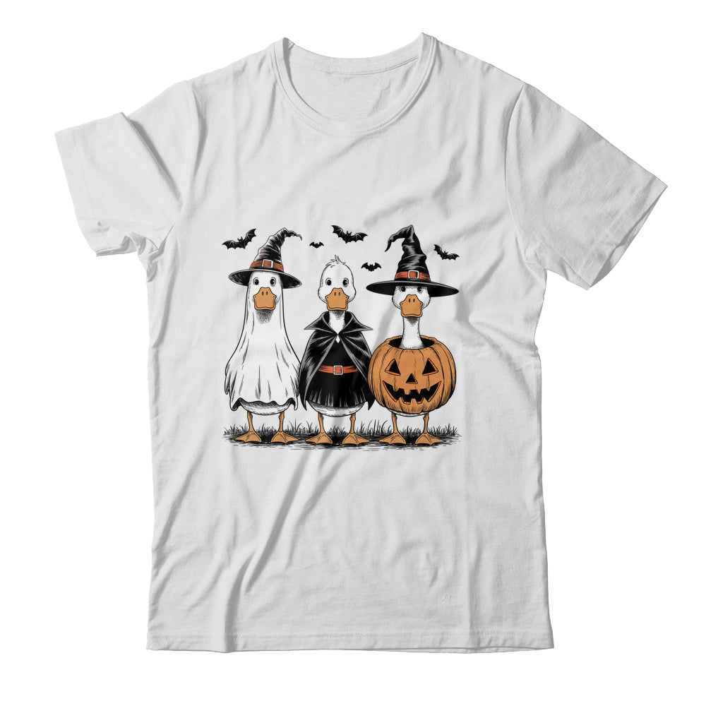 Boo Ghost Goose Halloween Goose Halloween Witch Pumpkin Shirt & Hoodie | siriusteestore
