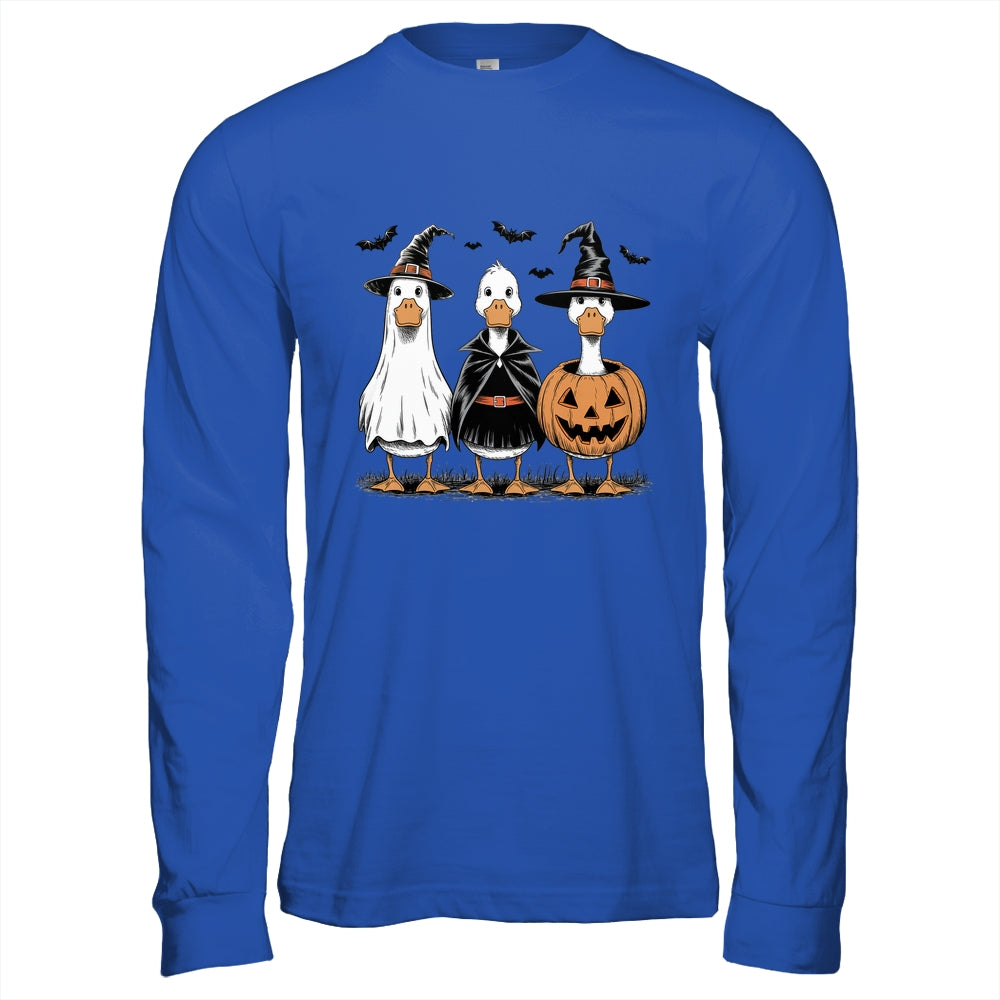 Boo Ghost Goose Halloween Goose Halloween Witch Pumpkin Shirt & Hoodie | siriusteestore