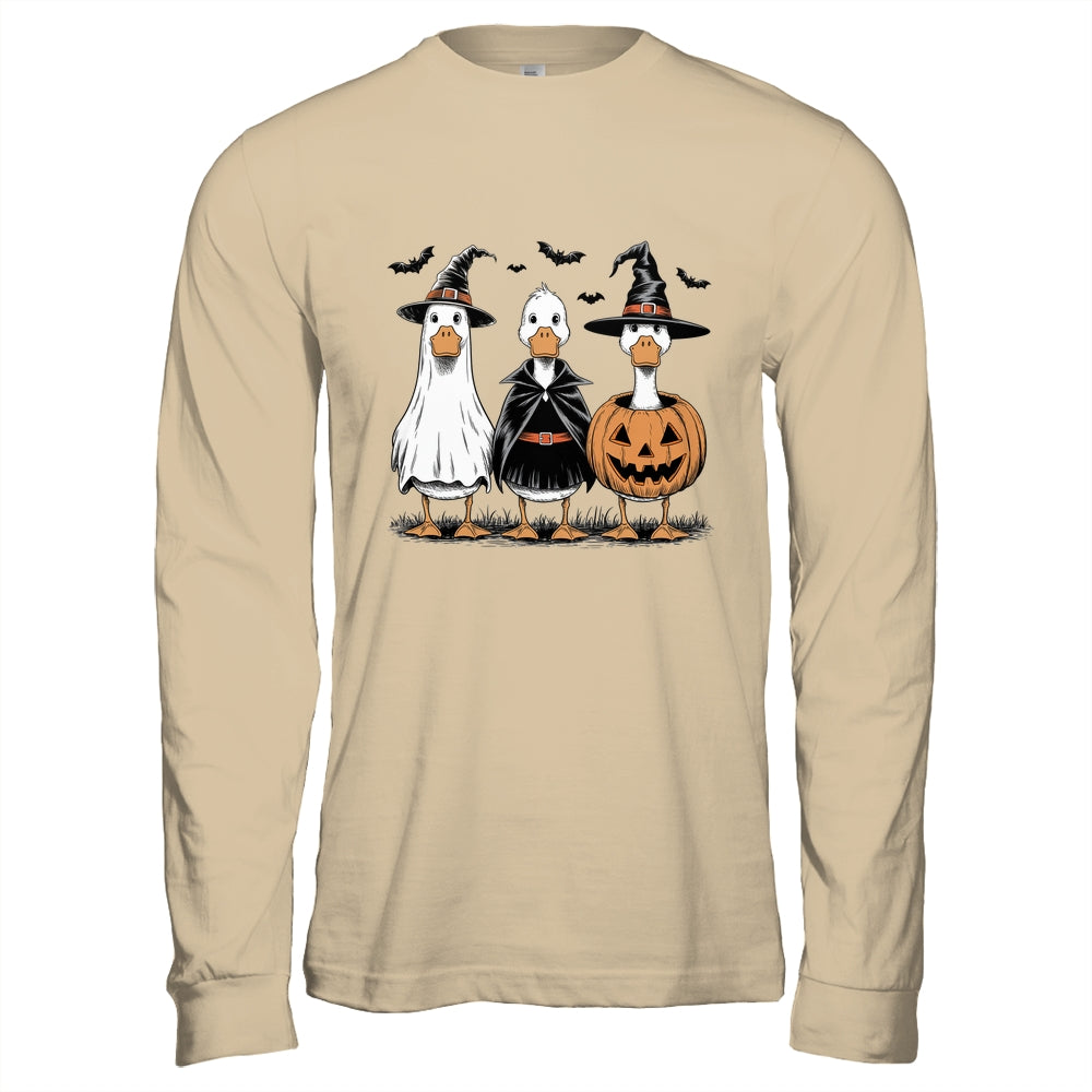 Boo Ghost Goose Halloween Goose Halloween Witch Pumpkin Shirt & Hoodie | siriusteestore