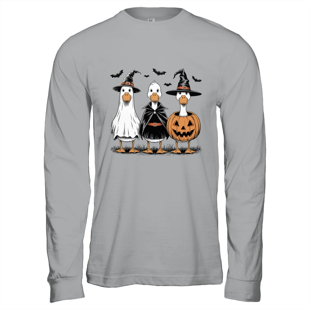 Boo Ghost Goose Halloween Goose Halloween Witch Pumpkin Shirt & Hoodie | siriusteestore