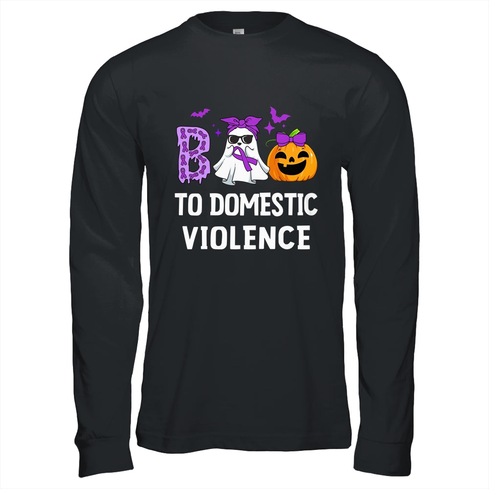 Boo To Domestic Violence Domestic Violence Awareness Shirt & Hoodie | siriusteestore